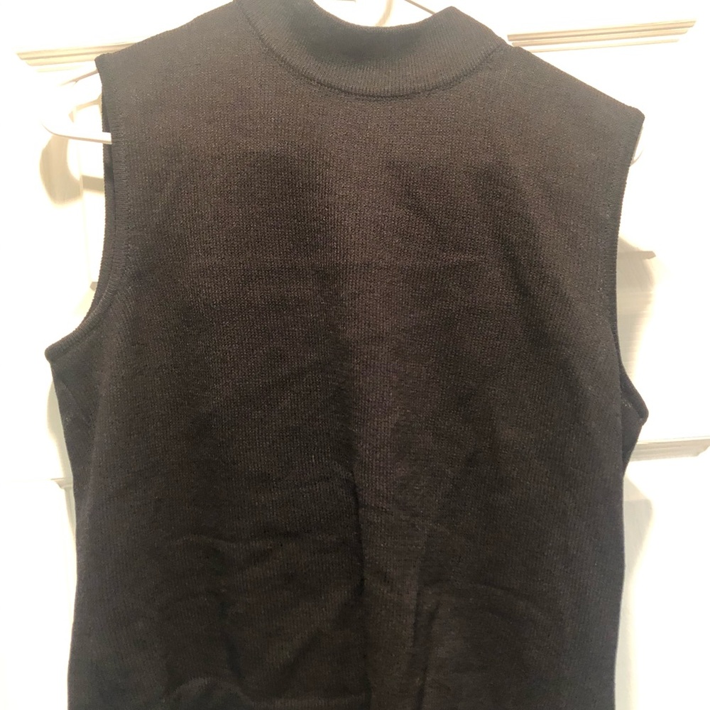 Black knit St. John tank size small